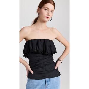 Isabel Marant Black Strapless Top